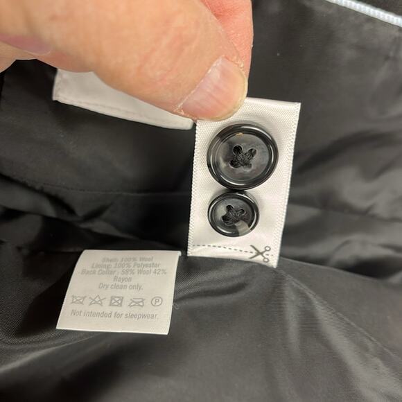 Janie and Jack Baby Blazer Black Jacket Sport Coat Special Occasion 12-18M Wool - Picture 8 of 10